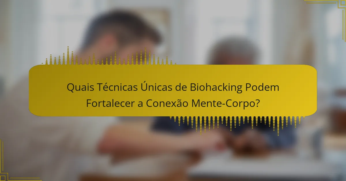 Quais Técnicas Únicas de Biohacking Podem Fortalecer a Conexão Mente-Corpo?